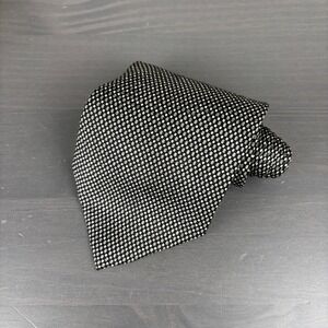 Roberto Villini Italy Silk Tie Black White Dotted Necktie Elegant‎ Menswear